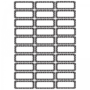 (3 Pk) Die Cut Magnets B/w Dots