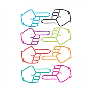 Die-Cut Magnetic Pointing Fingers, 8 Pieces