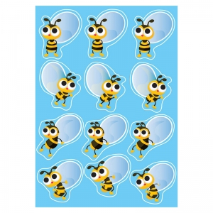 (6 EA) DIE CUT MAGNETS BEES