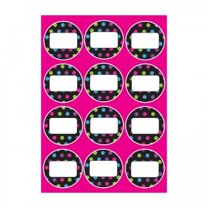 Die-Cut Magnetic Color Dot Circles, 12 Pieces