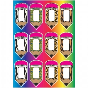 (6 PK) DIE CUT MAGNETS PENCILS   