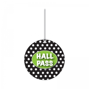 B/W Dots Hall Pass