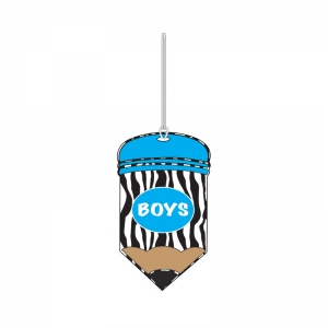 Pencil Shaped Print Boys Pass