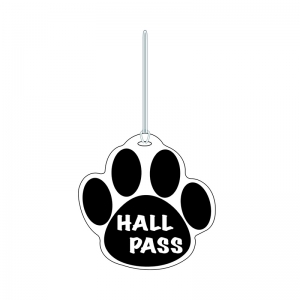 (6 EA) BLACK PAW HALL PASS 4 X 4   