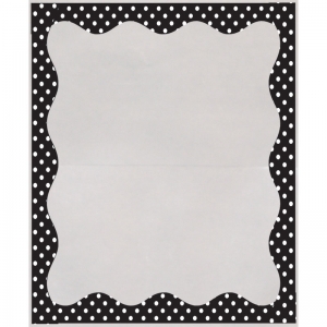 Clear View Self-Adhesive Library Pockets, 3 1/2" x 5", Clear with B/W Dots Border, 25 pockets/pk, Set of 6pks