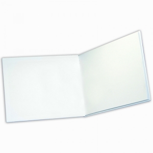 (6 EA) WHITE HARDCOVER BLANK BOOK