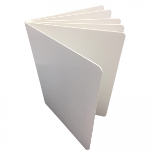 (6 EA) WHITE HARDCOVER BLANK BOOK