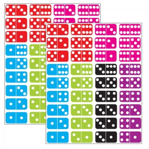 (2 Ea) Math Die Cut Magnets Dominoe 