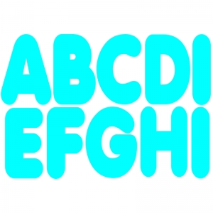 Magnetic Letters, 2.75", Blue, 57 Per Pack, 3 Packs