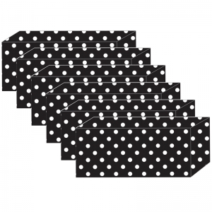 (6 EA) BLOCK MAGNETS BW DOTS SUPER STRONG