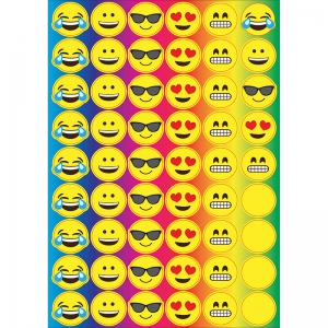 Foam Manipulatives Emoji Counters, 54 Pieces