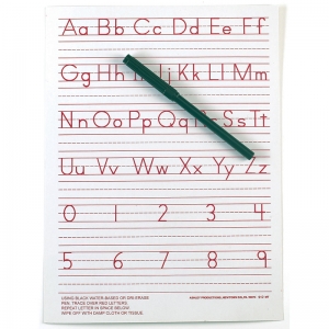 Traditional Manuscript Write & Wipe Board, 9" x 12"