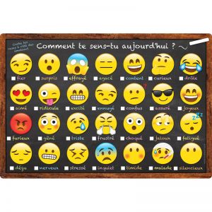 (10 Ea) Chart French Emoji How You