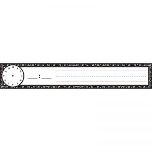 Pocket Chart Inserts, Scheduling/Sentence Strip Cards, 2" x 12", Chalk Loops, Pack of 12