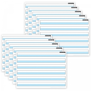 10 Pk Postermat 1in Handwriting Blu 
