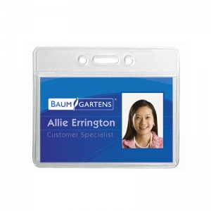 Name Badge Holder, Horizontal, Pack of 12