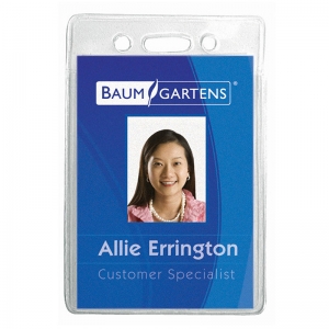 Name Badge Holder, Vertical, 12 Per Pack, 4 Packs