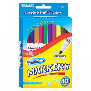 Washable Markers, Super Tip, 10 colors