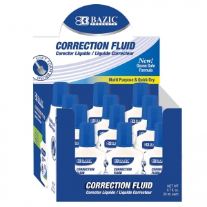 Correction Fluid with Foam Brush, 0.7 fl oz (20 mL)