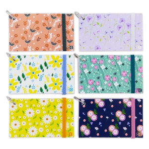 Ruled Index Cards with Ring, Fashion Poly Cover, 3" x 5", White, 100 Count, 1 Each