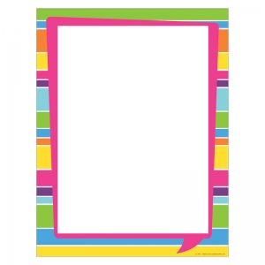 (3 PK) COMPUTER PAPER HAPPY BRIGHT  STRIPE
