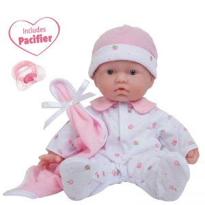 11in Soft Baby Doll Pink Caucasian W/blanket