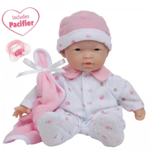 11in Soft Baby Doll Pink Asian W/blanket