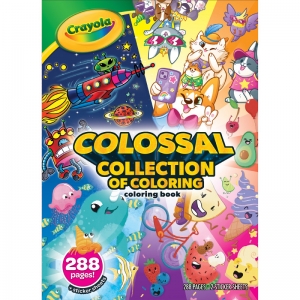 Colossal Collection of Coloring, 288 Coloring Book Pages, 2 Sticker Sheets