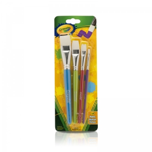 Crayola Big Paintbrush Set Flat 4pk