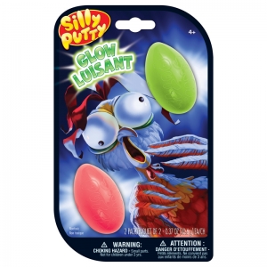 Silly Putty Glow Eggs, Assorted, 2-Pack