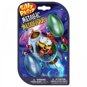Silly Putty Metallic Eggs, Assorted, 2-Pack