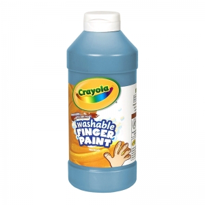 Crayola Washable Finger Paint, Blue, 16 oz