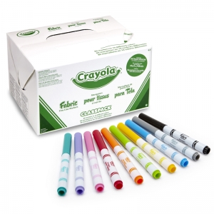 Crayola Fabric Marker 80ct 10 Color  Classpack
