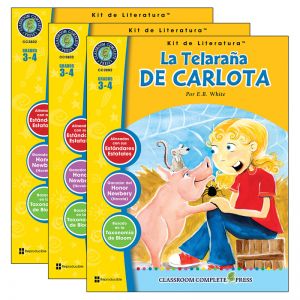 La Telarana de Carlota - Literature Kit, Spanish Version, Grades 3-4, Pack of 3