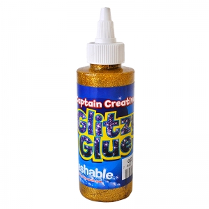 (12 EA) GLITZY GLUE GOLD 4 OZ BY  CAPTAIN CREATIVE