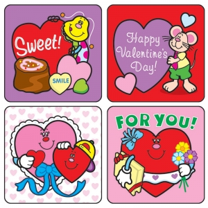Valentine's Day Motivational Stickers, Pack of 120