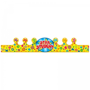 Star Student Crowns, 23.5" x 4", 30 Per Pack, 2 Packs