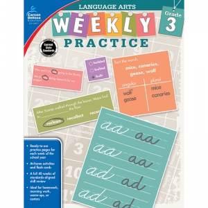 Weekly Practice: Language Arts Workbook, Grade 3