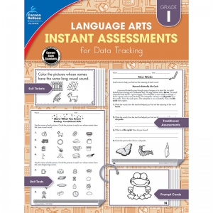 Language Arts Instant Assessments for Data Tracking Resource Book, Grade 1