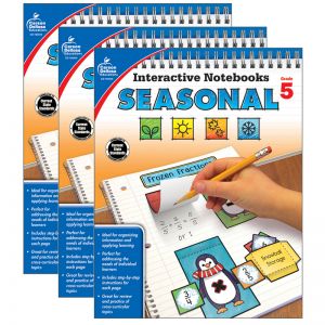 Interactive Notebooks: Seasonal Resource Book, Grade 5, Pack of 3