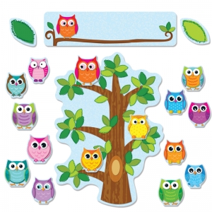 Colorful Owls Behavior Bb Set 