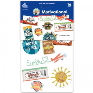 Let's Explore Motivational Mini Bulletin Board Set
