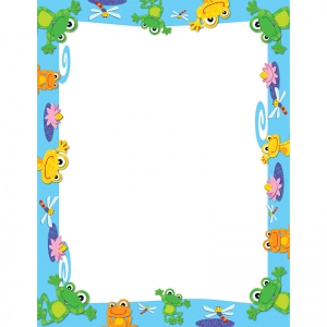 (6 PK) FUNKY FROGS COMPUTER PAPER   