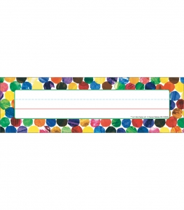 Eric Carle Dots Desk Nameplates, 36 Per Pack, 6 Packs