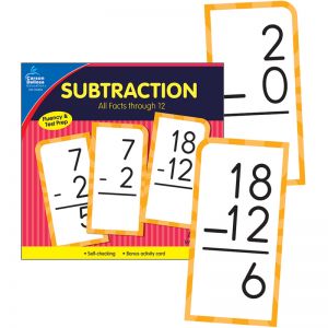 Subtraction All Facts through 12 Flash Cards, 2 Packs
