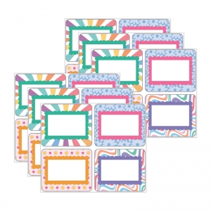 (6 PK) RETRO REMIX NAME TAGS 