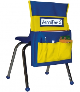 (2 Ea) Chairback Buddy Blue/yellow 