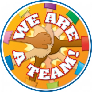 We Are a Team! Two-Sided Decorations - Year Round