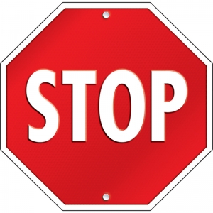 Stop Sign Two-Sided Decoration
