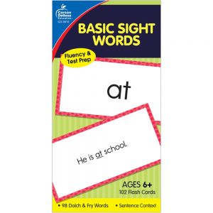(3 Ea) Flashcards Basic Sight Words 